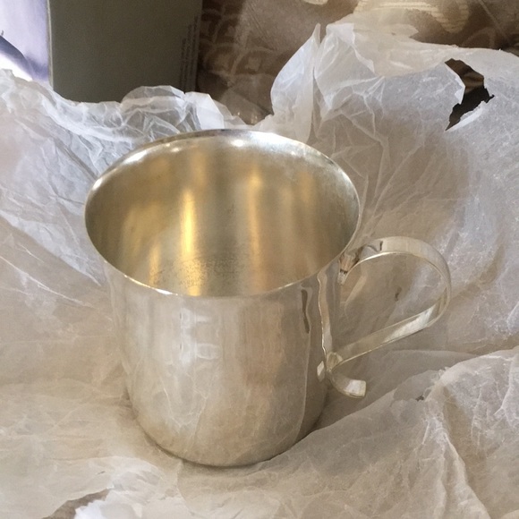 🔘NWT VTG Silver-plated engravable baby cup - Picture 15 of 16